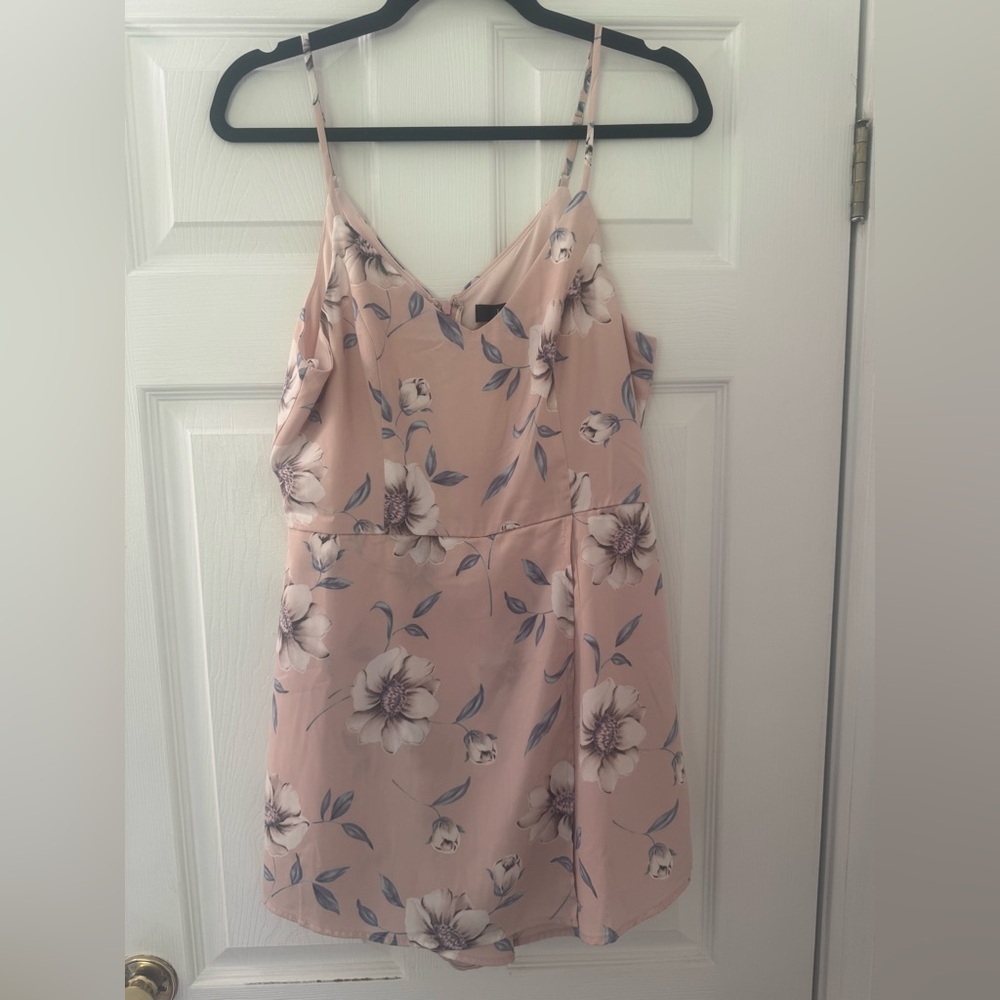 Pink Floral Romper - Lulus